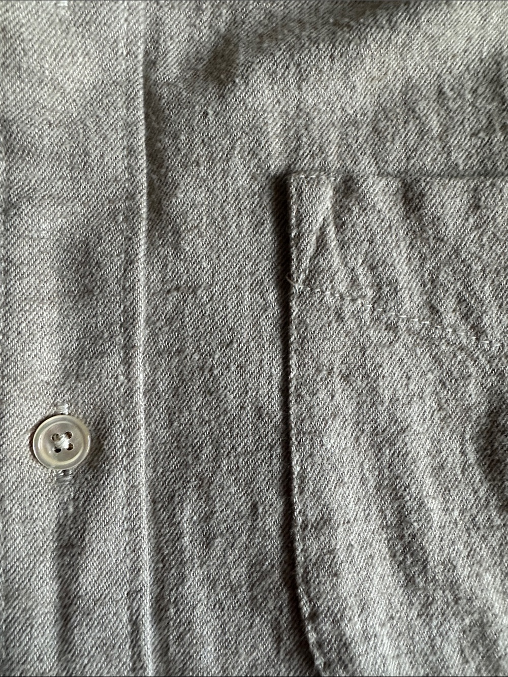 Buck Mason Light Taupe Casual Button-Down Shirt - Picture 4 of 5